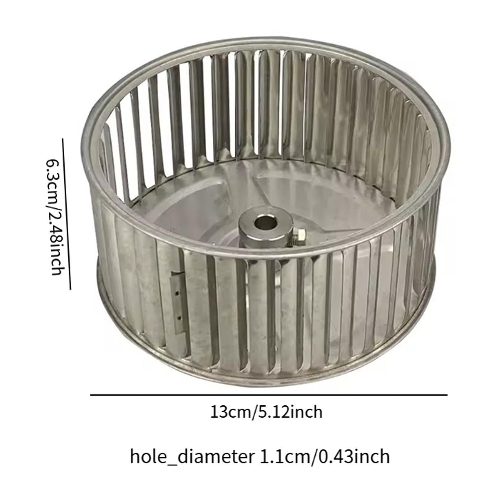 Baoblaze Lüfterrad, Kreiselgebläse, Lüfterrad, zu installieren, Metall, hochtemperaturbeständig, Ersatz, 5inch