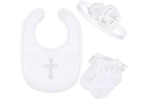 Geyoga Baptism Bib for Baby Girl: Perfect Keepsake for Your Little Princess