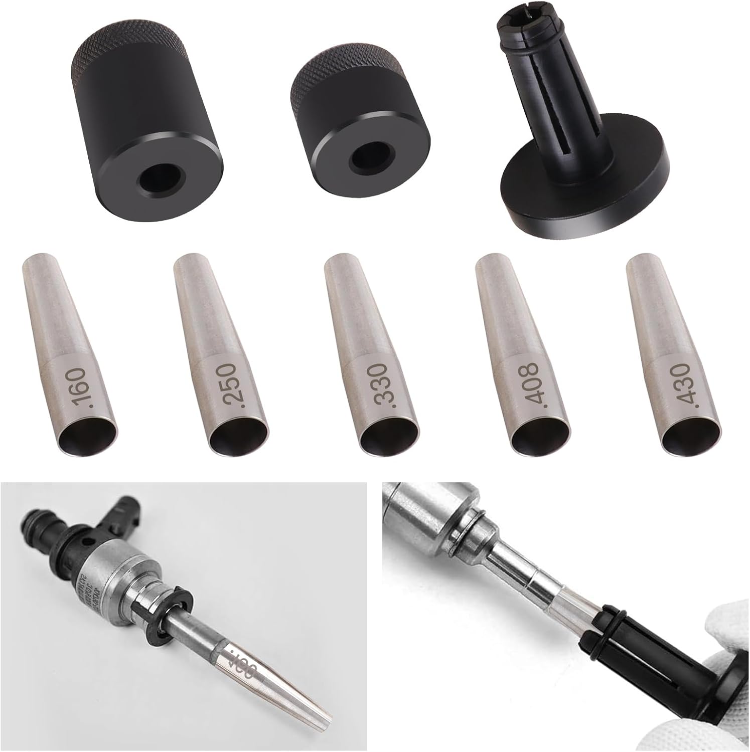 34720 Fuel Injector Seal Installer Kit - Professional Seal Tool Set for Duramax LB7, LLY, LBZ, LMM Diesels - Compatible with GM 6.6L, Ford Powerstroke, Dodge