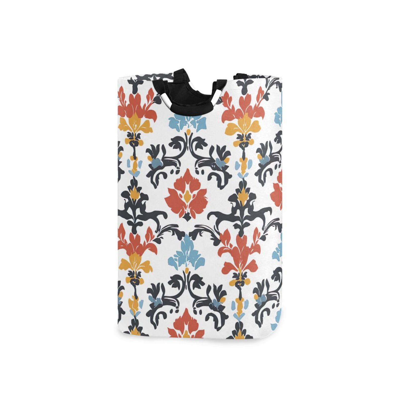 Jihqo Laundry Hamper Basket St Patrick's Clover Pattern Collapsible Nursery Storage Bin Waterproof Clothing Baskets for Home Bedroom Bathroom Washing Room