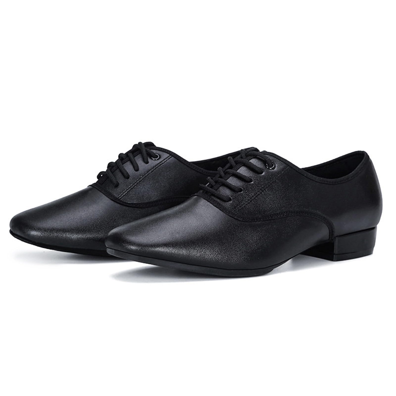 Scarpe Ballo Stringate Uomo Tacco Basso Piede Ammortizzato