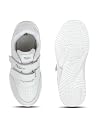 Bata Kids Unisex White Velcro Strap School Shoes - White 1 (UK) (3511933) gallery image