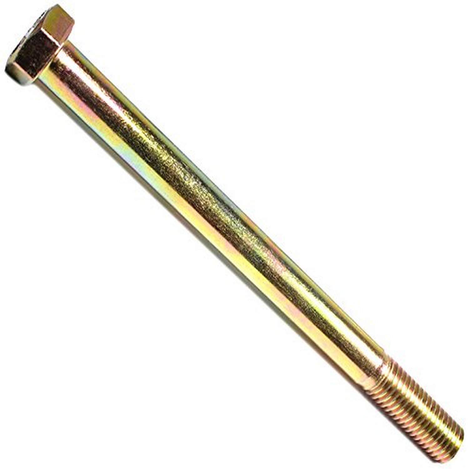 Grade 8 Hex Cap Screws 5/8-11 X 8 Inch – 7-Piece Set, Yellow Zinc Coated, Steel (15/16 Wrench)