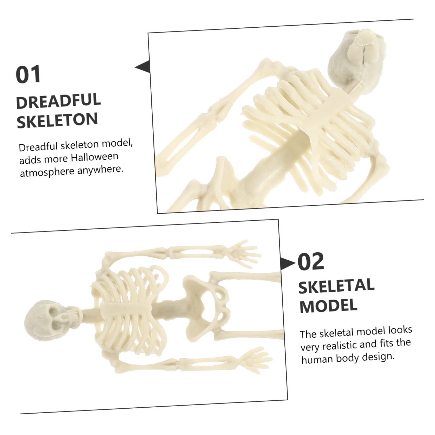 BESTonZON 5 Set Decorazione A Forma E Scheletro Decorazioni Halloween A Forma Scheletro Striscione A Forma Torso Scheletro A 6 Pezzi * 5