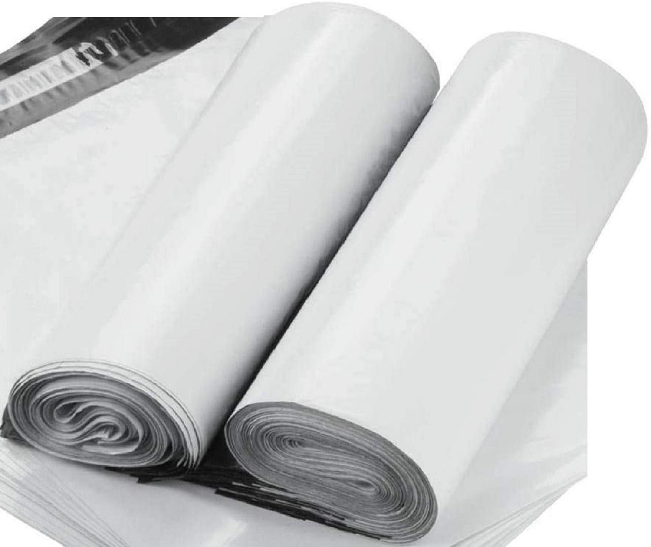 24x24 Poly Mailers 2.5 Mil Thickness Premium Matte Finish Self-Sealing Non-Padded White Poly Mailers/Mailing Envelopes (24x24-200)