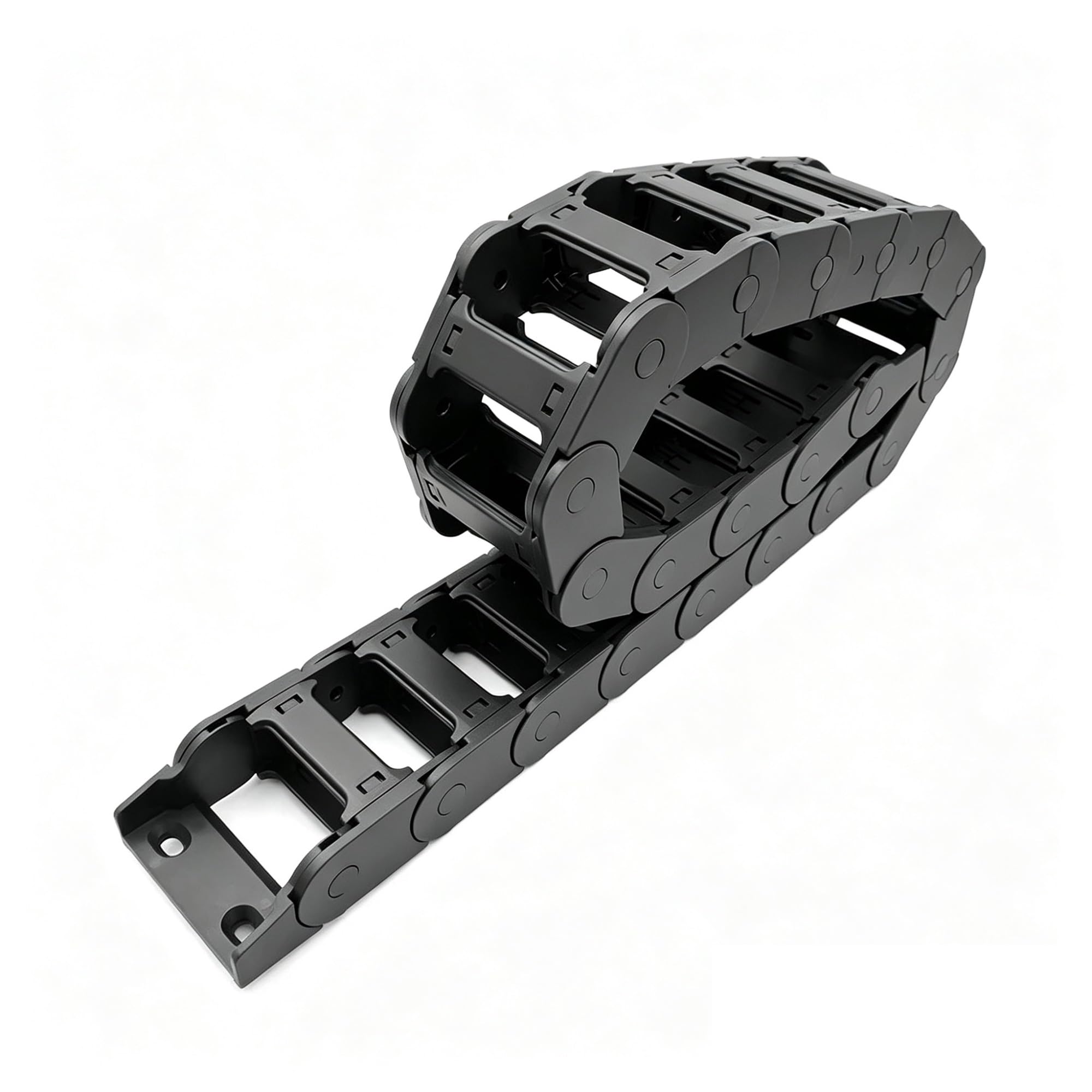 Chaîne de traînage câble, série 25, support fil en plastique 25x25mm 25x38mm