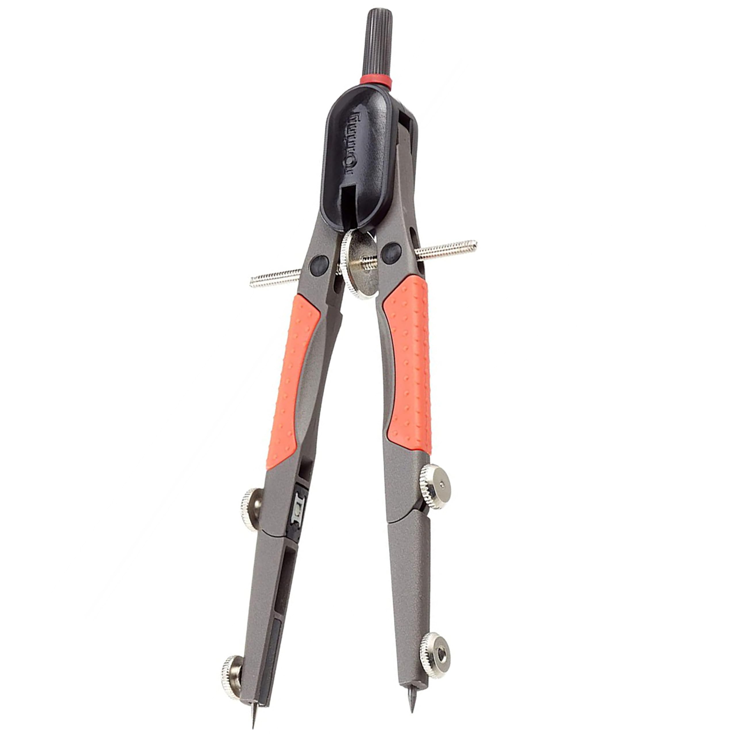 Compas rotring compact micrometrico ajuste rapido longitud 17 cm circunferencia 36 cm.