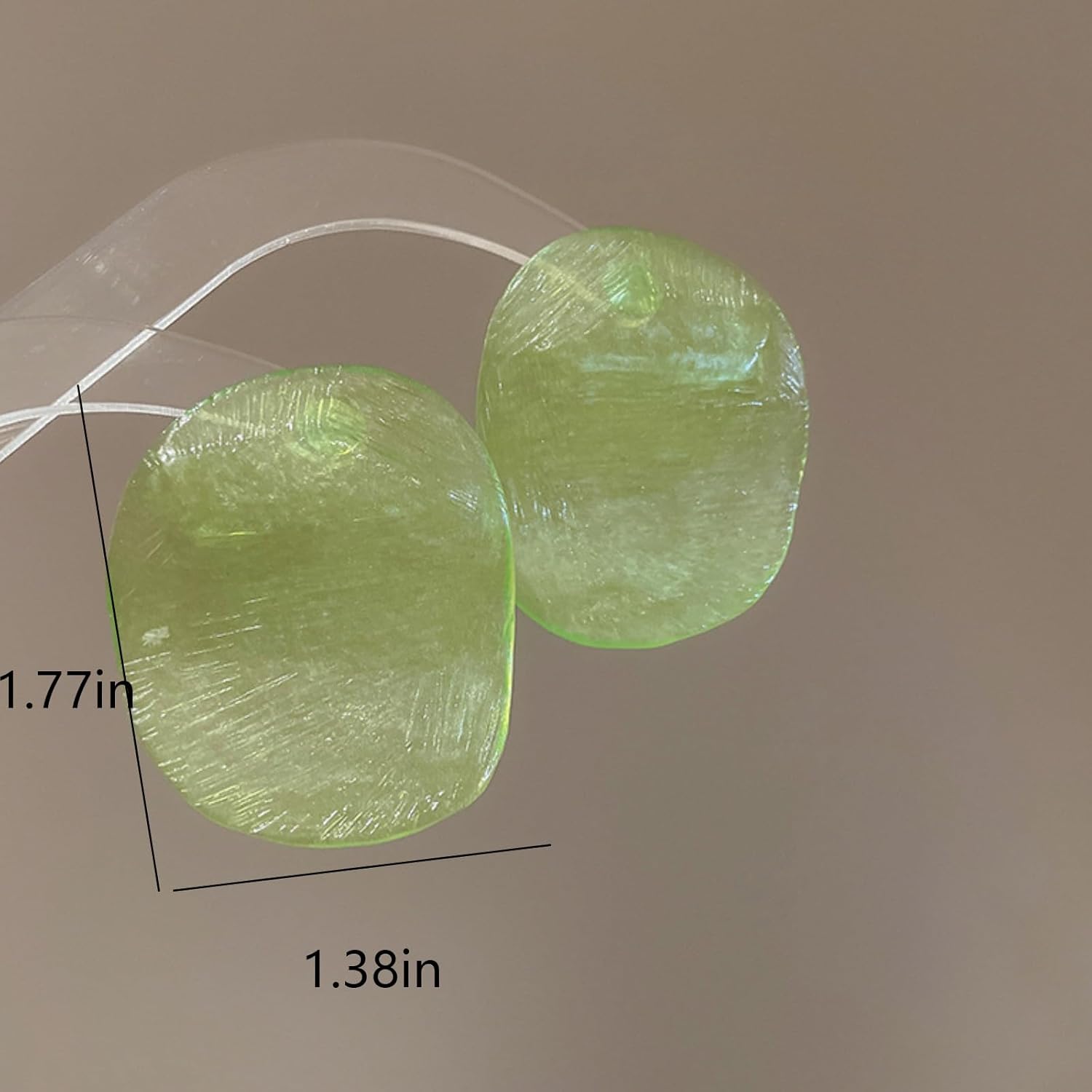 Trendy Resin Acrylic Statement Earrings for Women Chunky Geometric Round Drop Stud Styles Fashionable Modern Lightweight Dangle Earring Set - Image 6