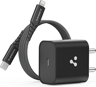 Ambrane 20W Mobile Charger Adapter with Lightning Cable || Fast Charging for Android, iPhone 14/13,13/12/11/X & Pro, Max S... Price In India