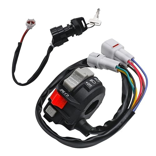 Partman Interruptor de manillar para Yamaha YFM 125 Grizzly Raptor YFM 250 Bear Tracker/Raptor YFM 350 Warrior Wolverine YFZ 450 2002-2013