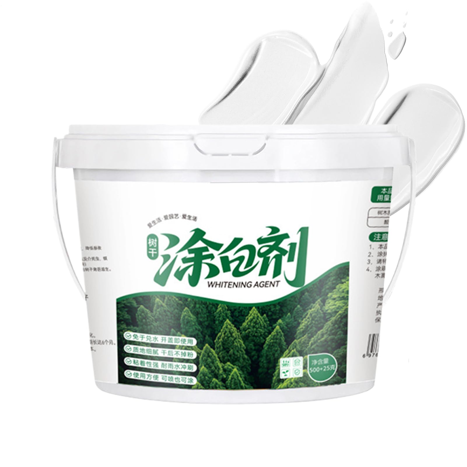 Peinture Blanche pour Arbres 525ml Badigeon Tronc Protection Jardin