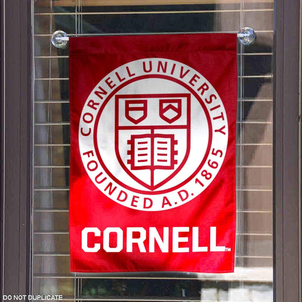 College Flags & Banners Co. Cornell Big Red Insignia Garden Flag - Image 4