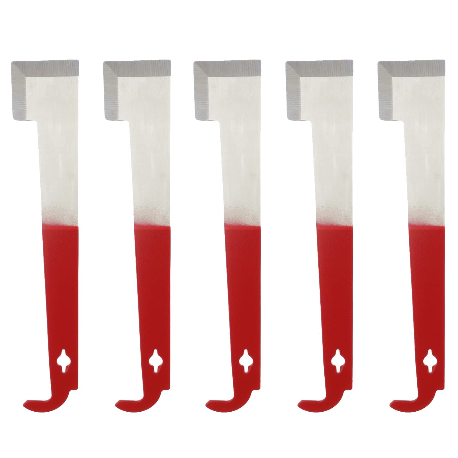 5 Pack Steel Beekeeping Hive Tool J Hook Hive Scraper Tool Bee Frame Lifter and Scraper Equipment for Beekeepers