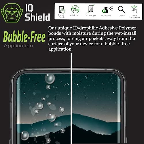 Miniatura 4 de IQShield Protector de pantalla compatible con Samsung Galaxy Z Flip 4 (paquete de 2) película de TPU transparente antiburbujas