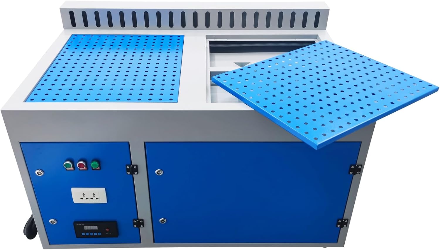 47.2'' Table Dust Collector Vacuum Welding Machine Welding Smoke Purifier Table Vacuum Cleaner Dust Collector Φ12.8''*19.7'' Double Drum with Side suction 220V