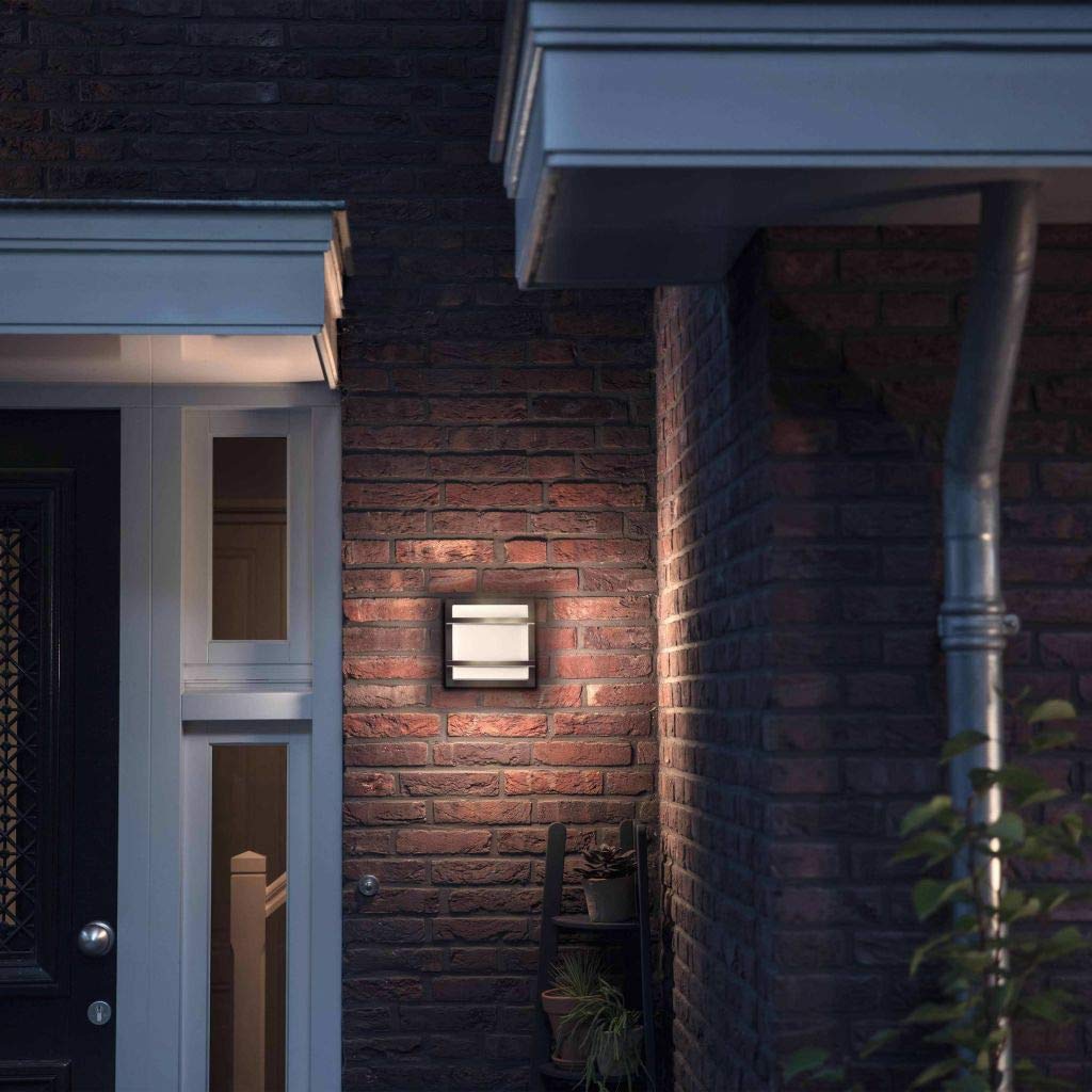 Philips myGarden LED Petronia Wandaußenleuchte, 12W, Anthrazit
