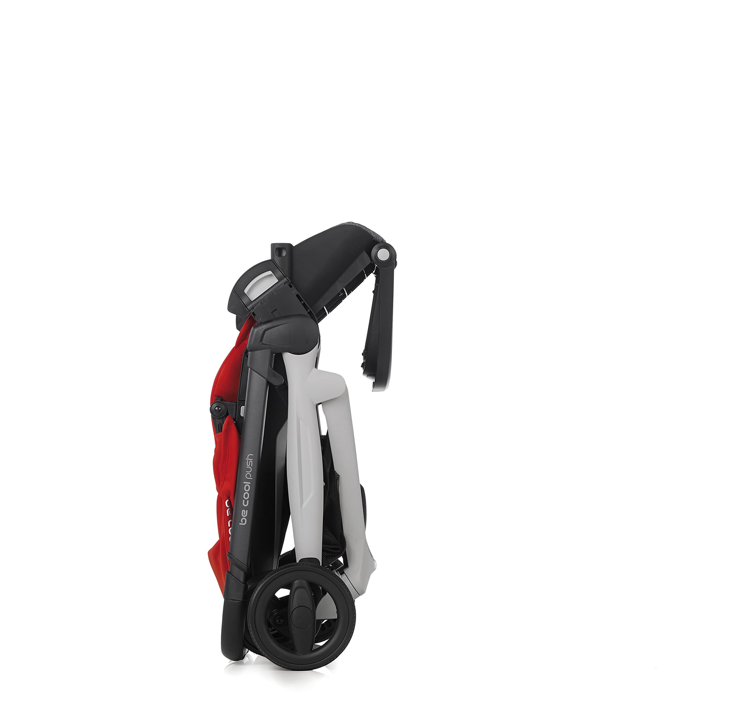 Be Cool Push Passeggino con seduta reversibile, alluminio, chiusura compatta, parapioggia e borsa per il cambio