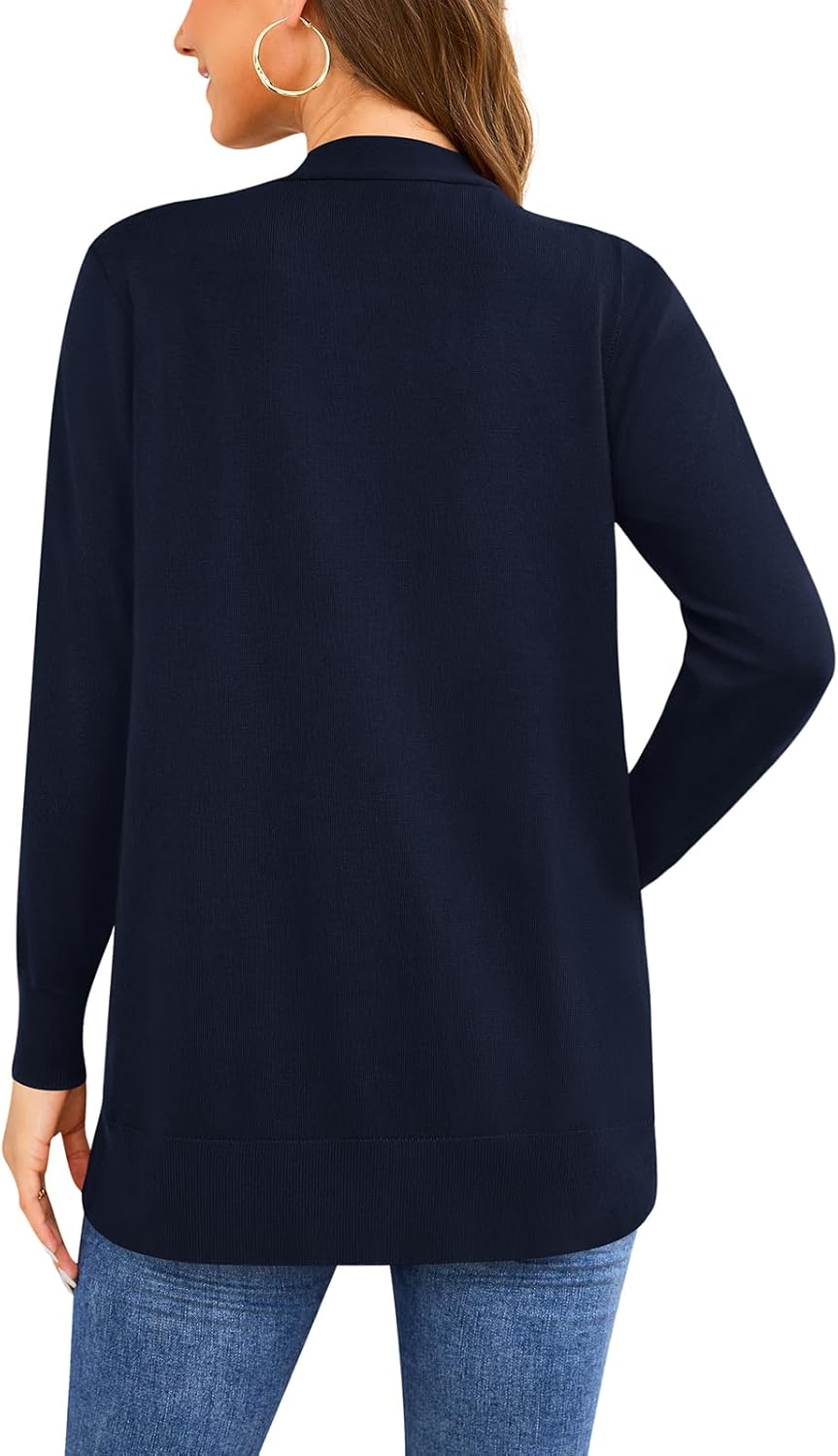 Women Vests Fashion Casual Sleeveless Cardigan Sweaters Soft Knit Dressy Ladies Sweater Vest with Cozy Large Pockets - Image 5