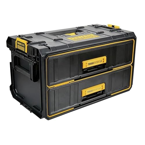 DEWALT ToughSystem Tool Box, 2.0 Two-Drawer, 21.8in. (DWST08320)