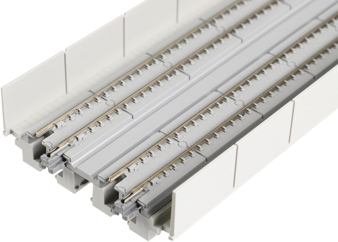Kato KAT20411 N 186mm 7-5/16" Straight Dbl Viaduct, Concrete (2)