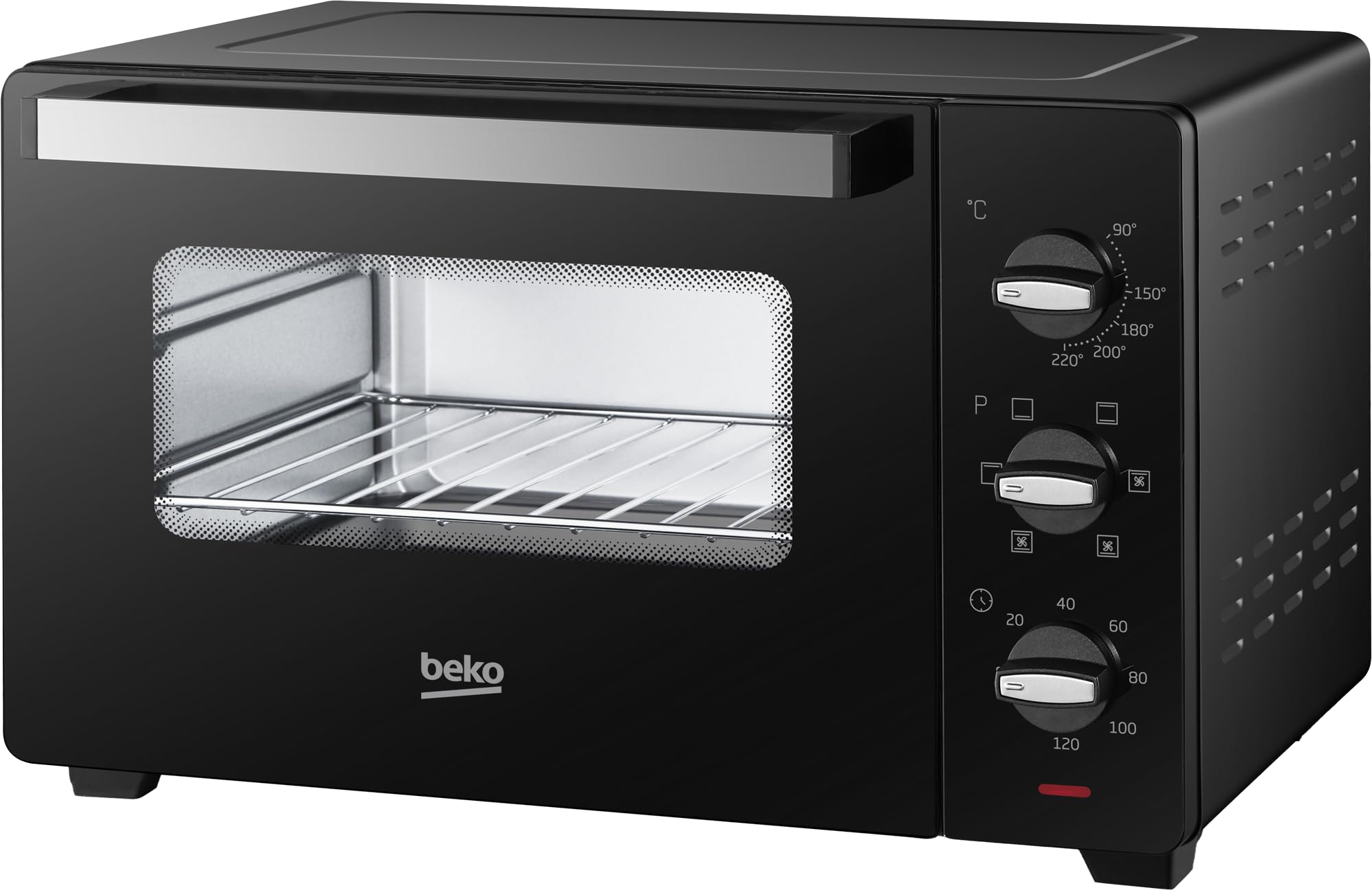 Beko BMOF30B kuchenka elektryczna, pieczenie wentylatorowe, 30 litrów, 1600 W, 4 funkcje, minutnik 120 min, temperatura do 220° - czarny, 58 x 44,5 x 39,5 cm, 10,5 kg