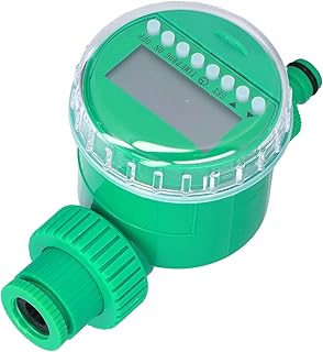 DOINGKING Temporizador de aspersão, temporizador de água, temporizador de recursos de mangueira de jardim ao ar livre, temporizador de torneira de mangueira de gramado de jardim, temporizador de irrigador de jardim ABS, temporizador eletrônico de água, para fazendas vegetais