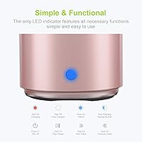 Vista 5 de EWA A106 Altavoz Bluetooth Portátil Mini, Graves Mejorados y Sonido de Alta Definición, Diseño Portátil, para iPhone, iPad, Nexus, Laptops y Más