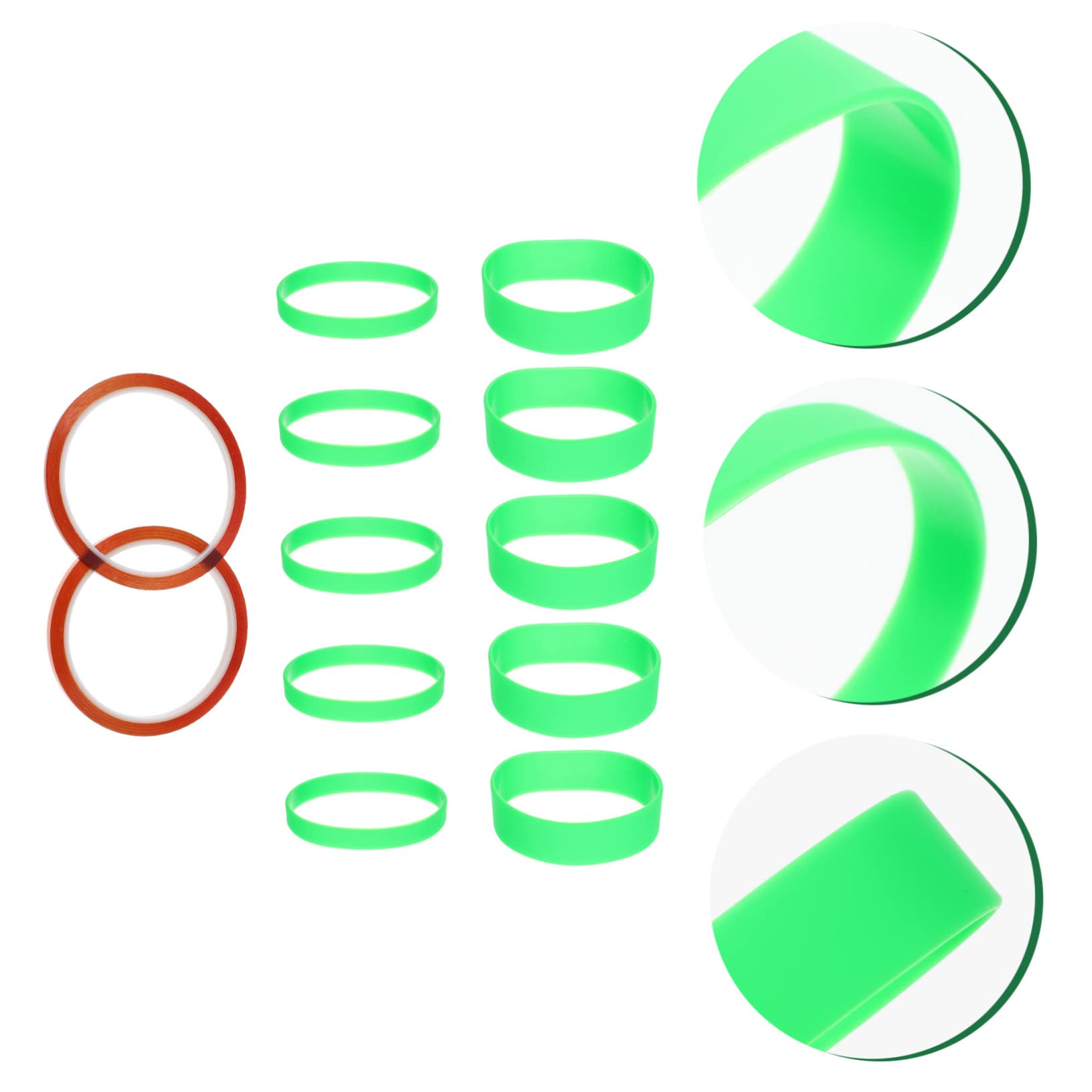 LALAFINA Sublimations-Silikonband Set - 10 Bänder Hitzebeständig Für Tumbler Druck