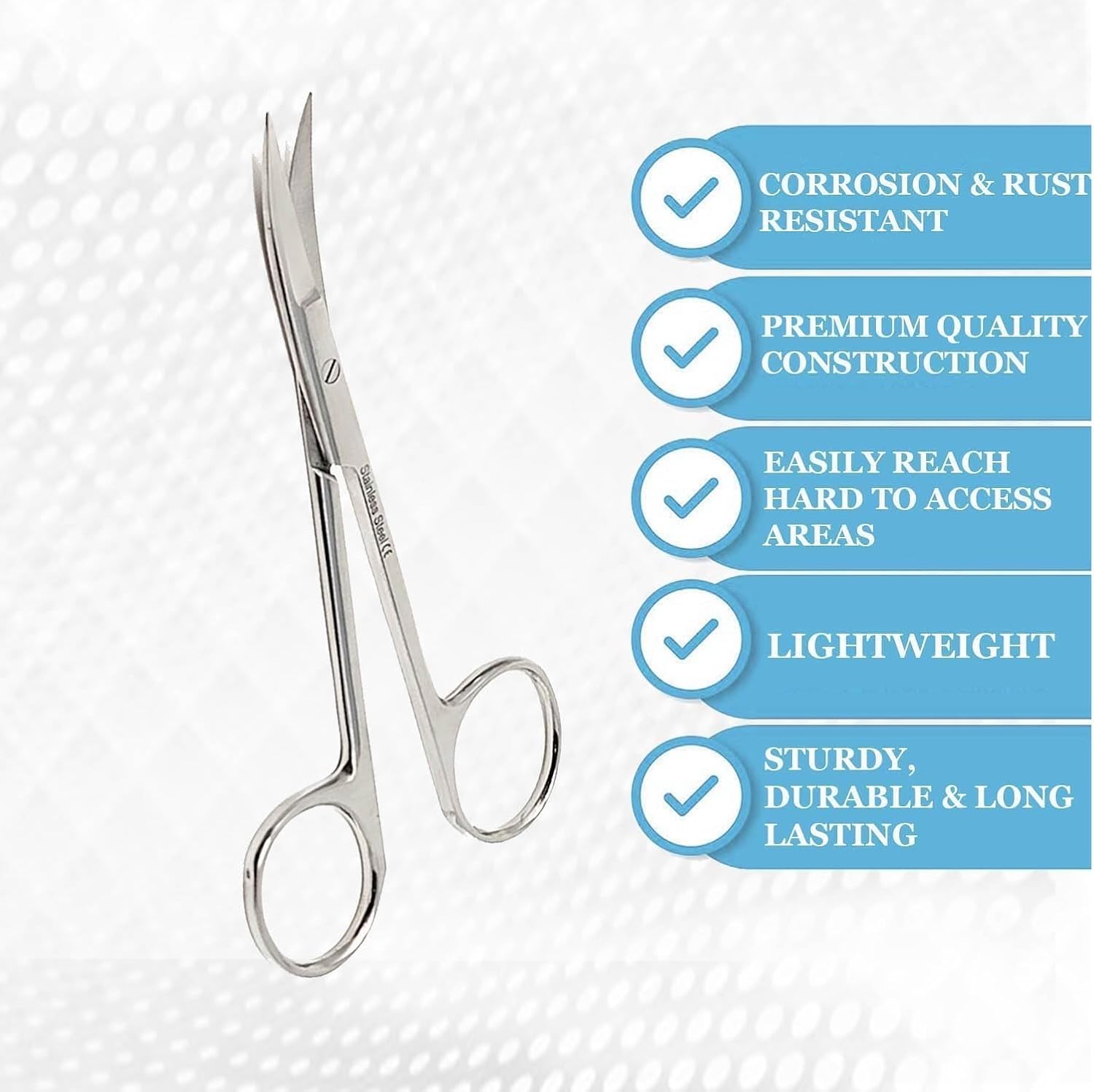 Micro Dissecting Scissors Curved Fine Point - for Doctors,