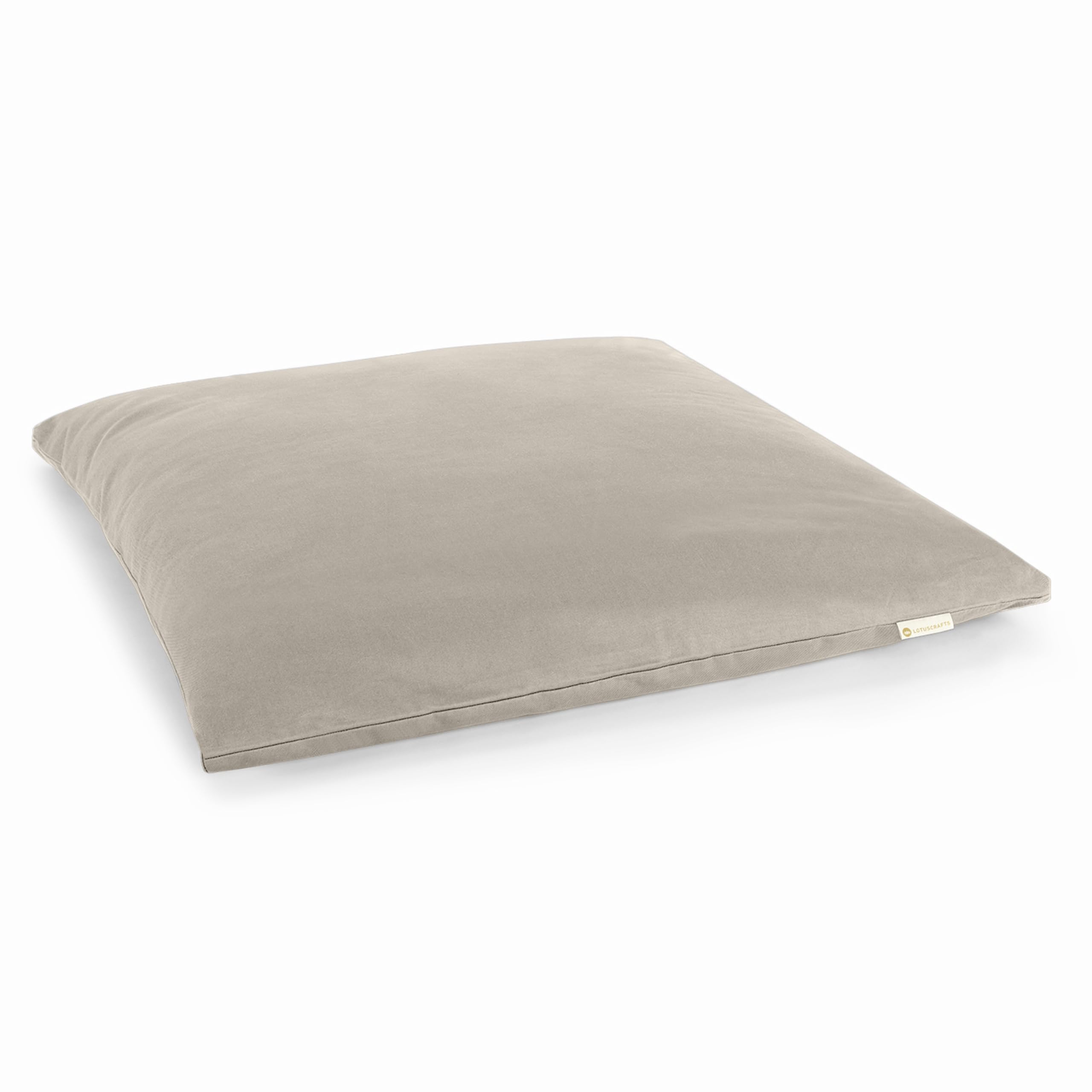 Lotuscrafts Tappetino da meditazione, cuscino da meditazione, modello Zabuton Delux, altezza 4 o 7 cm, fodera lavabile 100% cotone, certificato GOTS