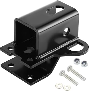 Utv 2 Inch Rear Receiver Hook Receiver Hitch ATV Hitch Receivers Heavy Duty Steel, Compatible with Honda Rancher Foreman Rubicon Trx500 520 700 Rincon 650 680 2003-2026, Black
