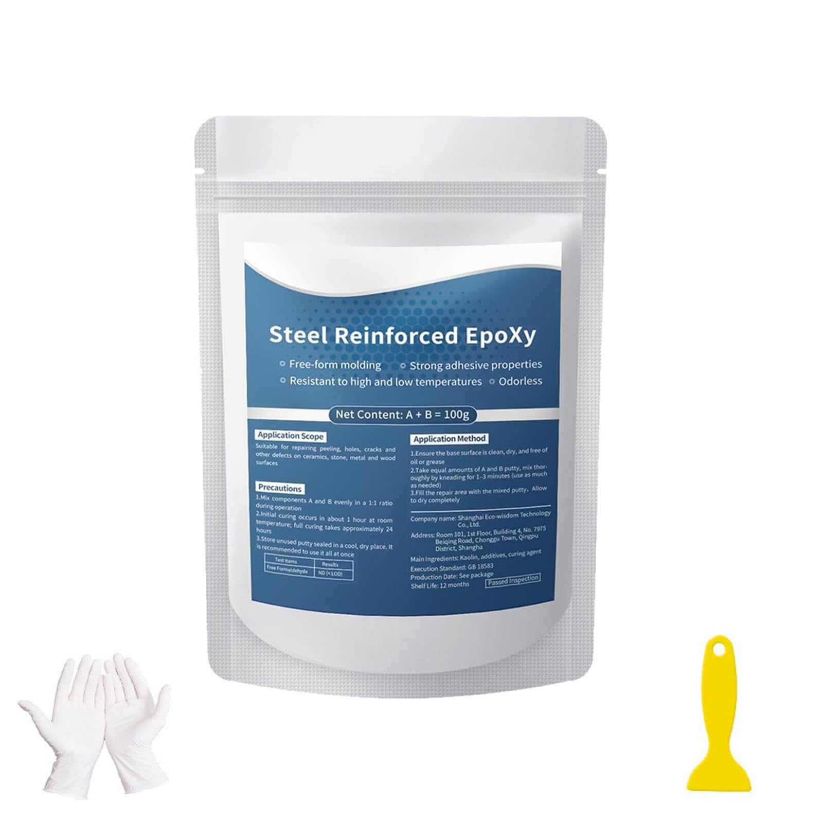 Masilla epoxi impermeable para reparar metal madera y tuberías 8
