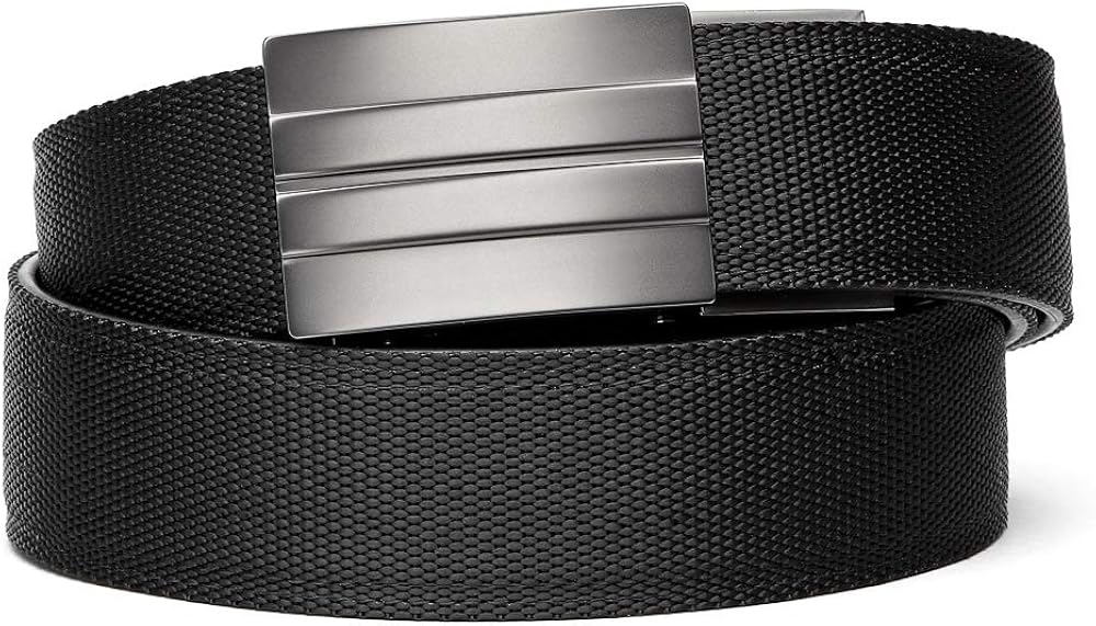 KORE Tactical Gun Belt | X2 Buckle & Black Reinforced Belt (BLACK, Fits 24" to 54") : Sports & Outdoors