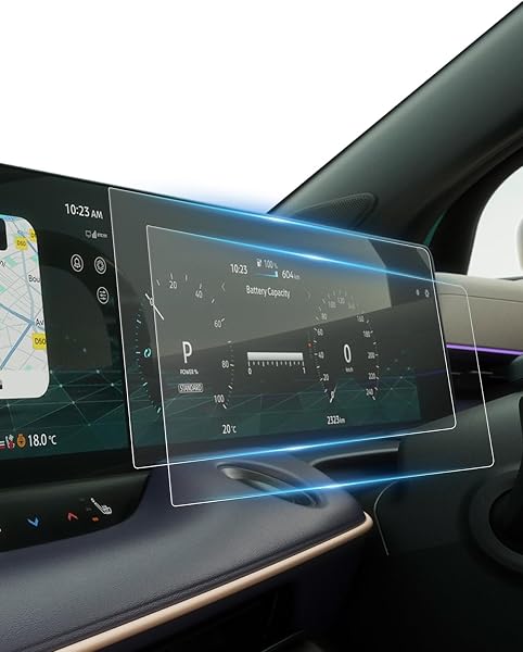 ruiya 【2枚入り】 2026 日産 新型リーフ ze2 メーターフィルム 12.3インチ メーター 専用 新型リーフ 3代目 メーター保護フィルム 12.3インチ メーター フィルム 液晶保護 カスタムパーツ 2026 新型リーフ アクセサリー HD透過 撥水撥油 自己吸着 Hydro抗ウイルス加工 高精度カット 高感度タッチ 汚れ防止 PET製 6H 貼付簡単 カスタム パーツ - 1