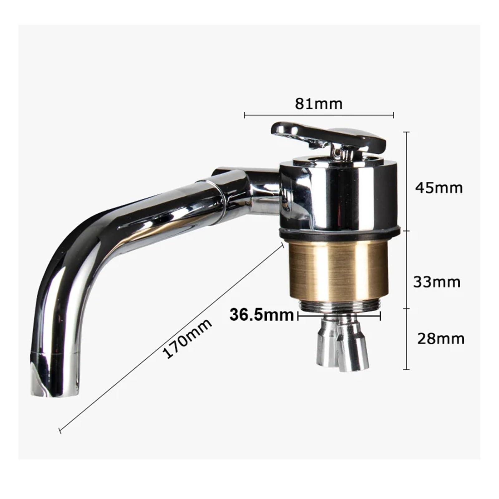 Parti di Modifica del rimorchio del Camper Cucina Bagno Rubinetto Pieghevole Caldo e Freddo Rubinetto in Acciaio Inossidabile 304 RV Camper Accessori Accessori per Ricambi Camper