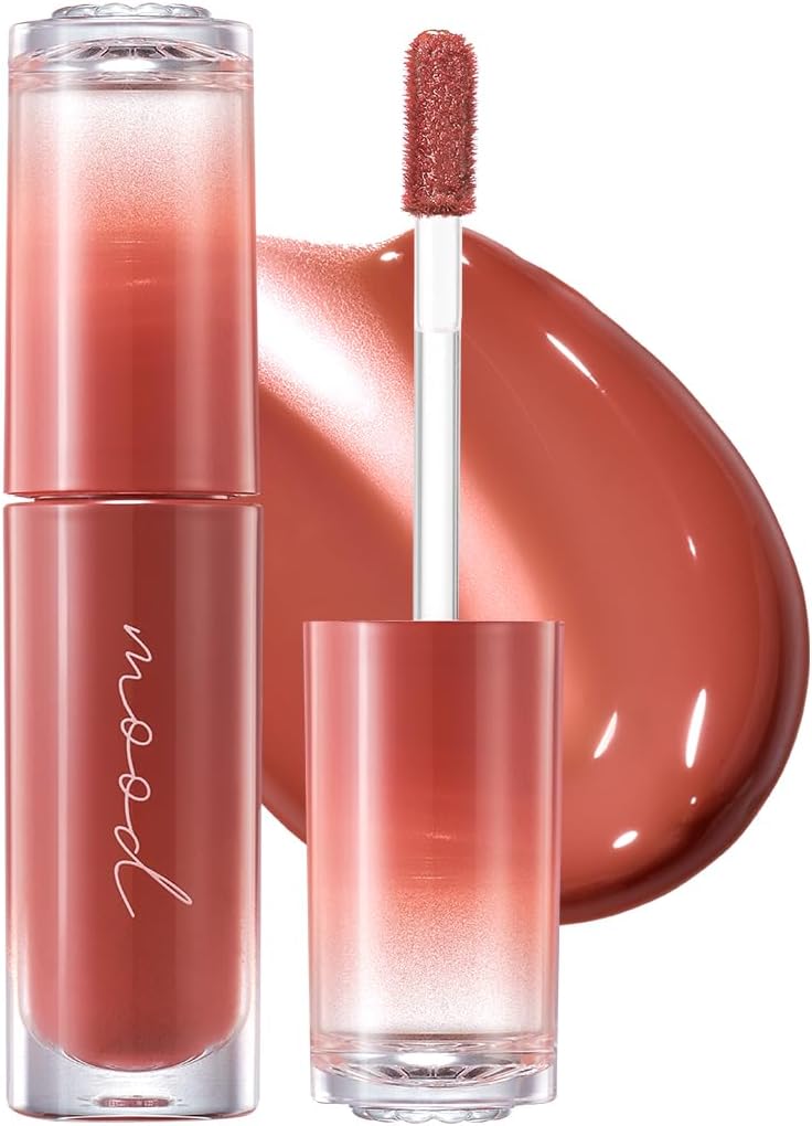 Ink Mood Glowy Tint | Lip-Plumping, Naturally Moisturizing, Lightweight, Glow-Boosting, Long-Lasting, Comfortable, Non-Sticky, No White Film (020 BROWN YAKGWA (HONEY K-OOKIE))