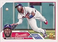 Vista 1 de 2023 Topps #226 Michael Harris II RC Rookie Atlanta Braves Baseball Trading Card