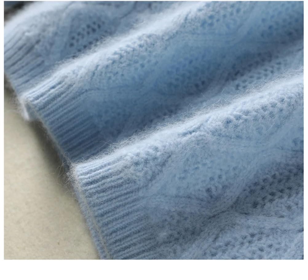Maglione da donna lavorato a maglia a maniche lunghe con scollo a V allentato morbido maglione casual tinta unita