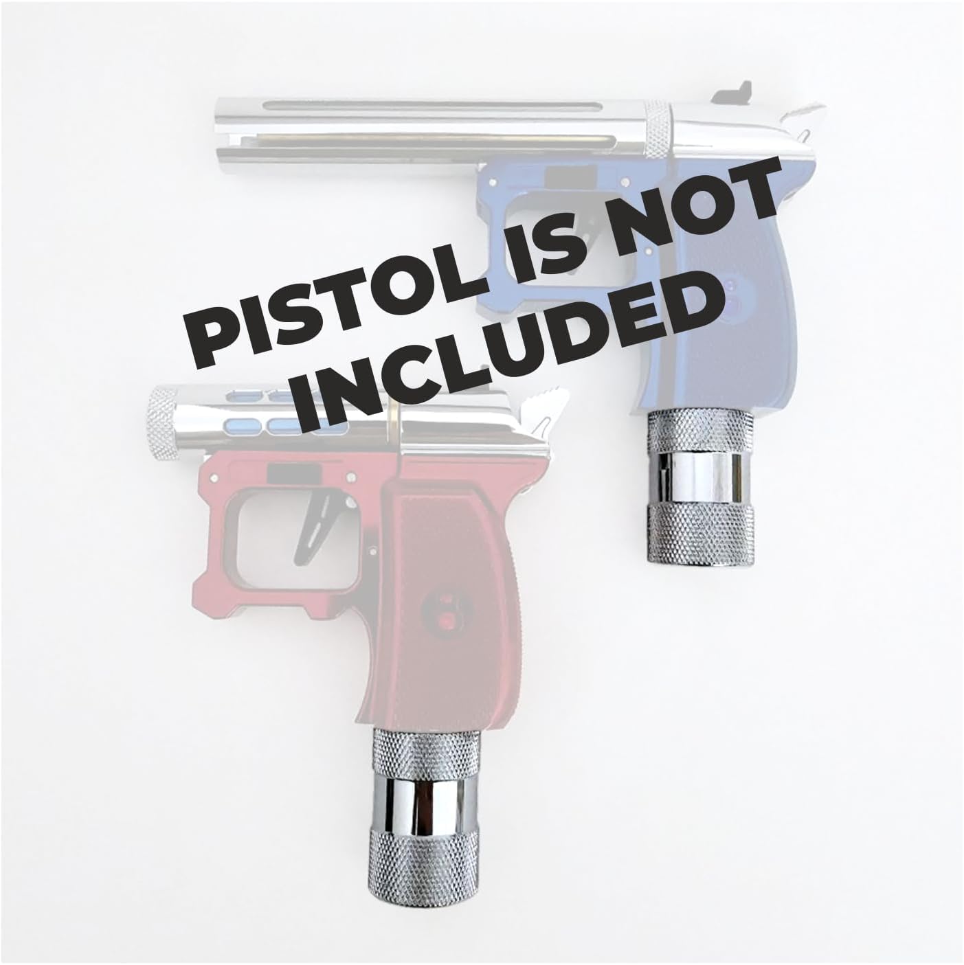 Hawki Gem 8g to 12g CO2 Adaptor, Chrome-Plated for Hawki Gem Air Pistol