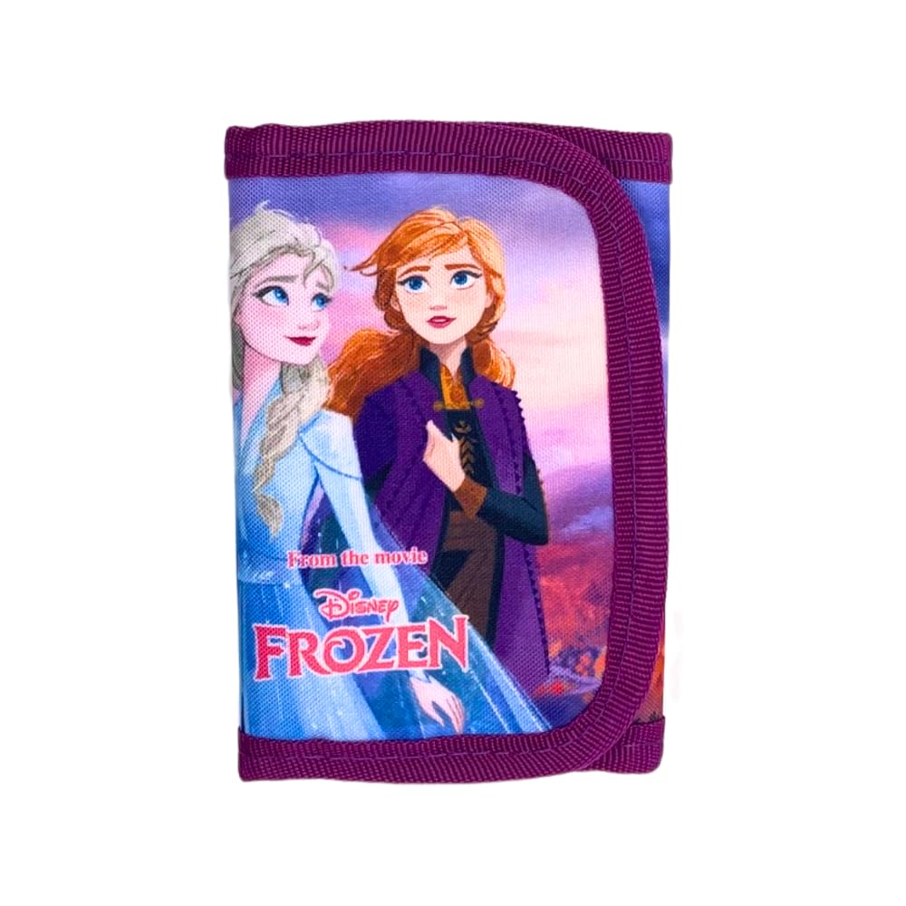 Portefeuille Enfant Avec Porte-monnaie - Thème FROZEN, Fermeture Velcro - Pour Garçons Et Filles - 4