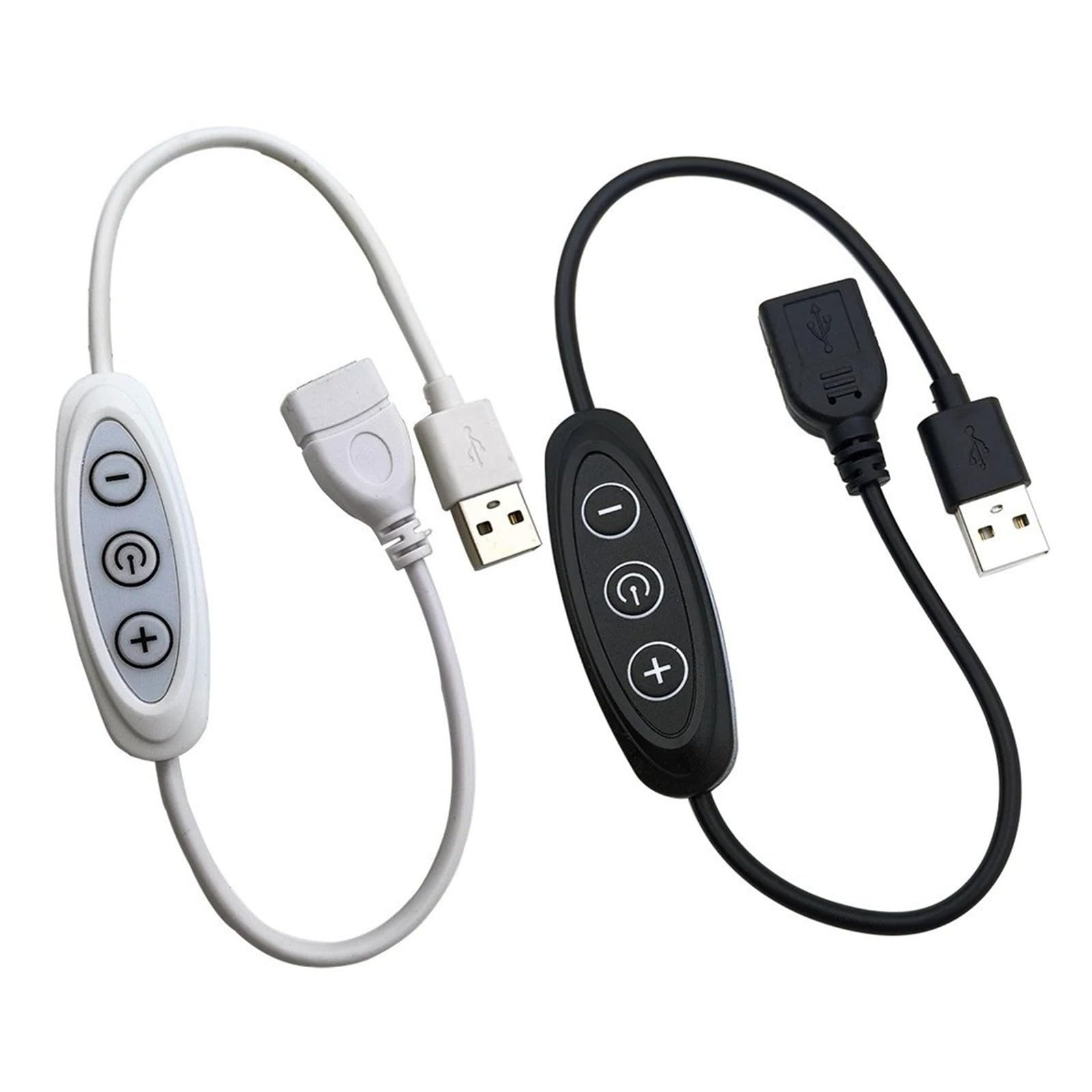 Interruptor de atenuación USB de 3 teclas, 5 V, 2 A, cable controlador de atenuación de luz LED de 8 niveles (3KEY-USB-B)