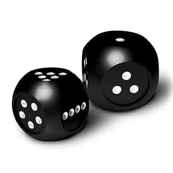 【2個セット/定価22158円相当】サイコロ ダイスSparklieg Dice Amazon | AKO DICE II メタルダイス サイコロ 2個入り ブラック