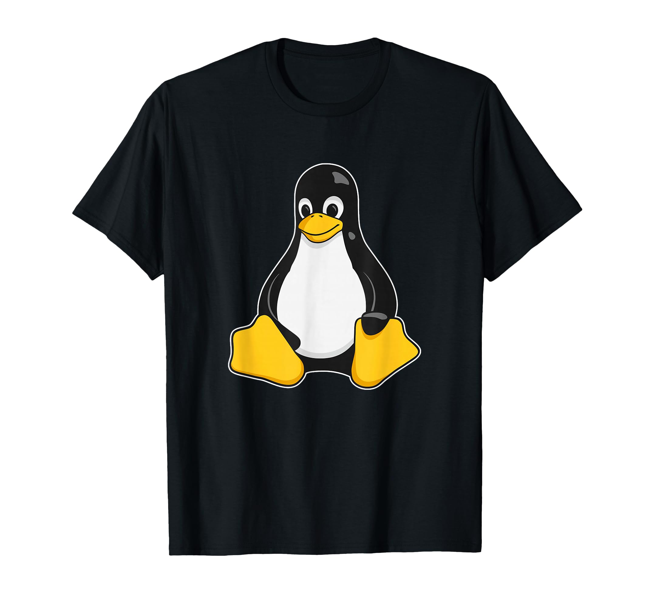Linux Mascot Tux the Penguin Enhanced Black Gift Men Women T-Shirt