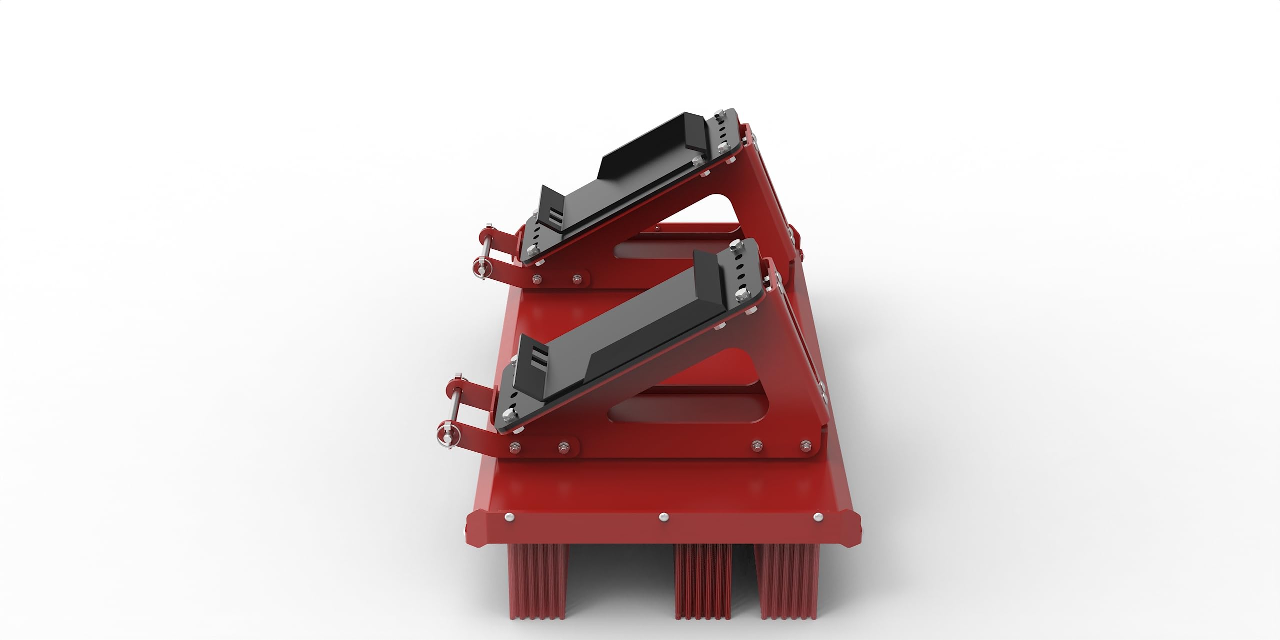 Joma-Tech Scopa a blocco proLine con adattatore a vite per Bobcat, scopa di montaggio in larghezza di lavoro 1500 mm