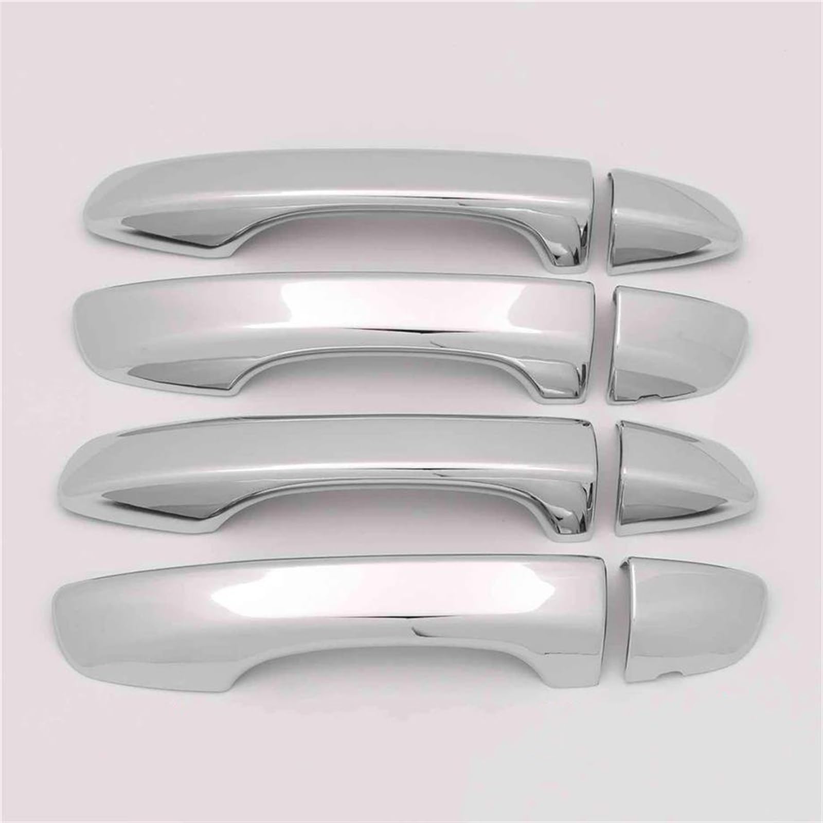 SLIMES Door Pull Doorknob Handle Catch Cap Decor Cover Trim for Tiguan 2016-2022 MK2 Exterior Accessories Protection(Chrome 1)