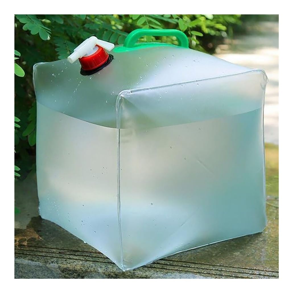 5/10/15/20 litros de Agua Plegable, contenedor de Agua Plegable con Boquilla, bidones para Agua con asa portátil para Viajes, Camping, Picnic