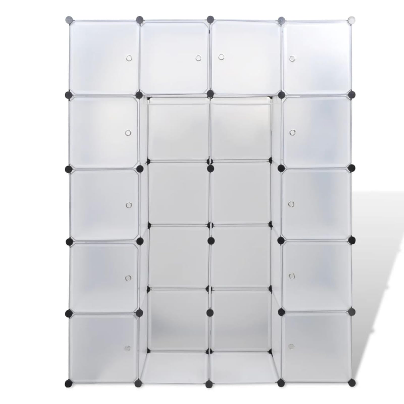 ShGaxin Armario Modular 14 Compartimentos, Armarios Dormitorio, Armario Ropero, Dormitorios es Completos, Blanco 37x146x180,5cm