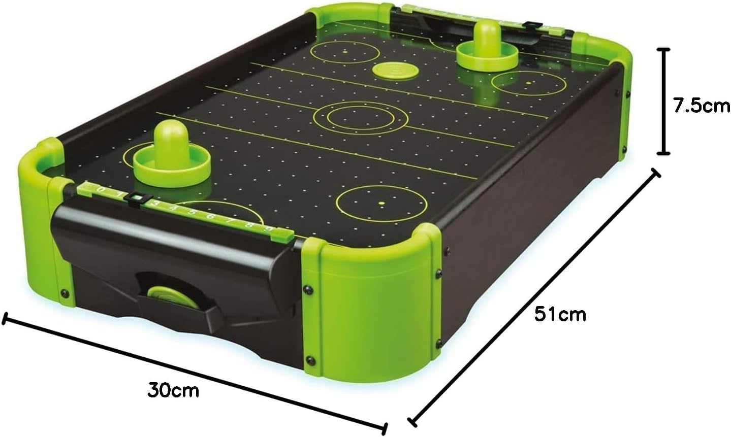 Funtime Gifts- Air 20-Inch Neon Mesa de Hockey de Aire | Versión neón de 50,8 cm, Juego Familiar, Color Azul Claro, Talla única (PL7780)