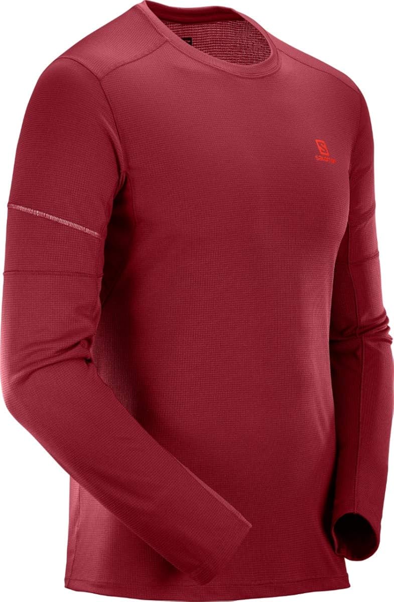 Salomon Men's Agile ls Tee X-Large Biking Red