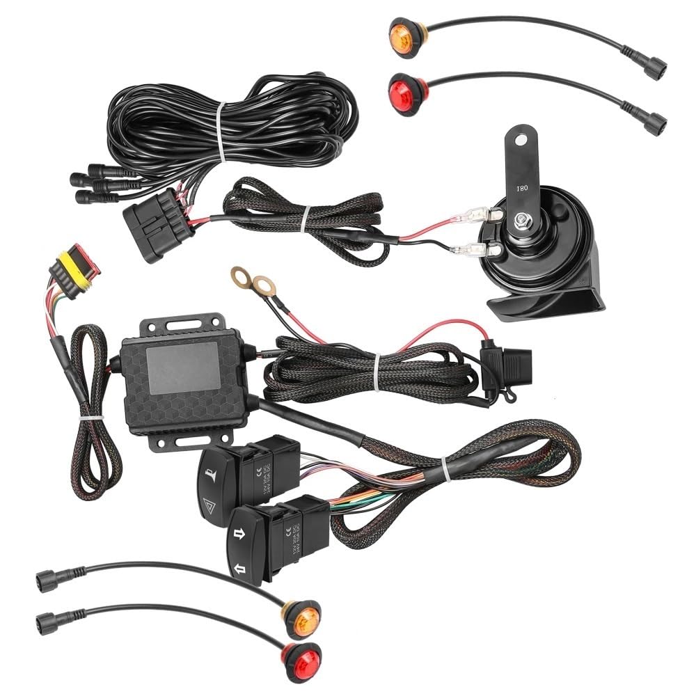 Zestaw kierunkowskazów wstępnie okablowany pasujący do Polaris Ranger 500 570 900 1000 XP LED(White Dome Light)